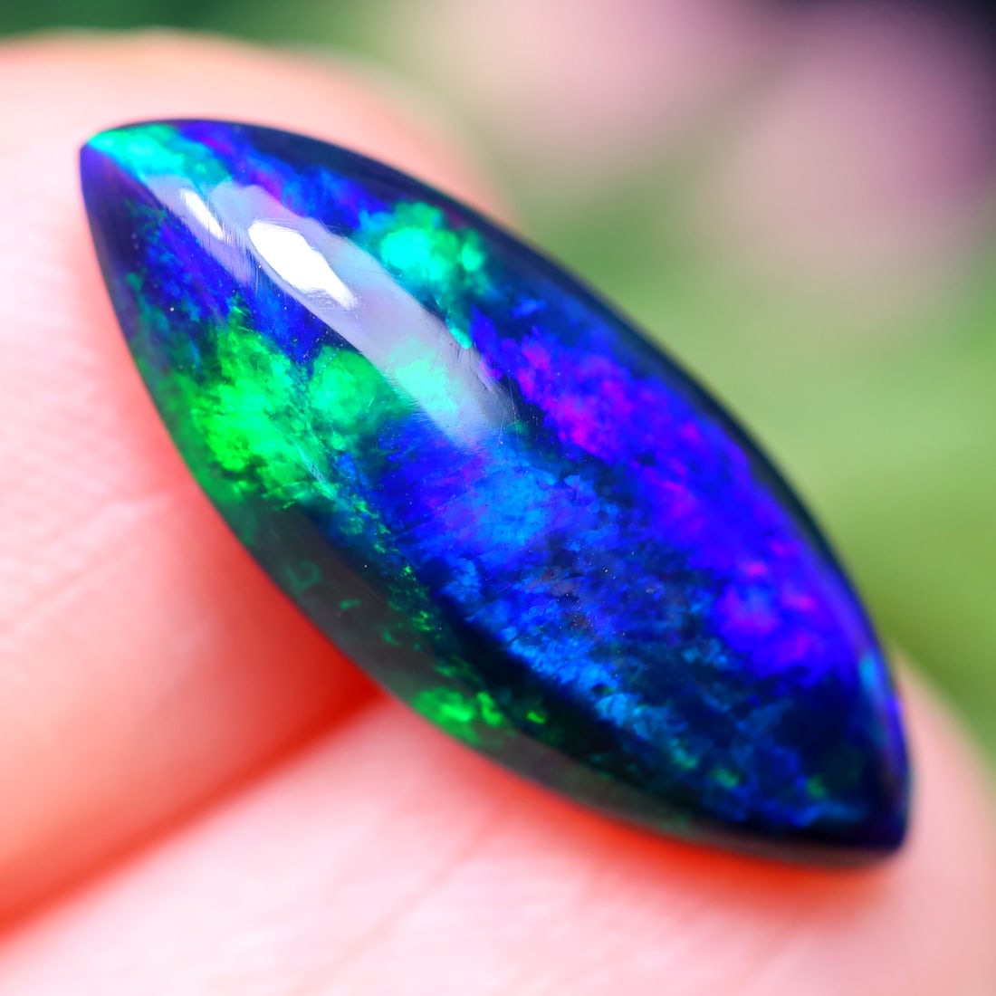 1.94Ct Natural Ethiopian Welo Smoked Opal - Ethiopian Opal - Marquise Cabochon, 71MZ: Ksmith Jewels Global Welcome to our auction house, today auction brought to you by Ksmith Jewels Global based in Penang, Malaysia specialize in all kinds of opal and color gemstone both in manufacturi