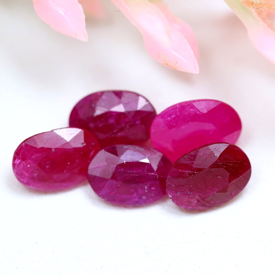 2.73Ct Natural Winza Heated Ruby Pinkish Red Lot Oval Cut, 266MZ (1 of 2)