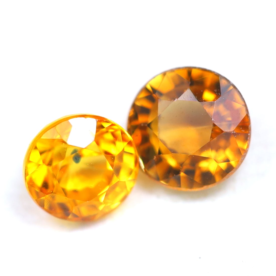 Yellow Sapphire 0.81Ct Natural Round Shape Yellow Tanzania Sapphire Pair, 576B: Ksmith Jewels Global Welcome to our auction house, today auction brought to you by Ksmith Jewels Global based in Penang, Malaysia specialize in all kinds of opal and color gemstone both in manufacturi