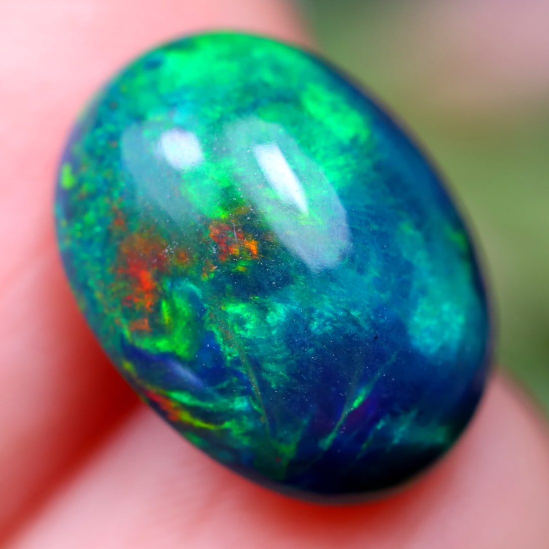 2.88Ct Natural Ethiopian Welo Smoked Opal - Ethiopian Opal Cabochon, 1127A: Ksmith Jewels Global Welcome to our auction house, today auction brought to you by Ksmith Jewels Global based in Penang, Malaysia specialize in all kinds of opal and color gemstone both in manufacturi