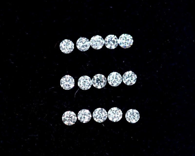 0.09Ct 1.1mm D-F Brilliant Round VS Loose Diamond 15pcs - Australian Diamond - Round Shape Lot, 577B: Ksmith Jewels Global Welcome to our auction house, today auction brought to you by Ksmith Jewels Global based in Penang, Malaysia specialize in all kinds of opal and color gemstone both in manufacturi