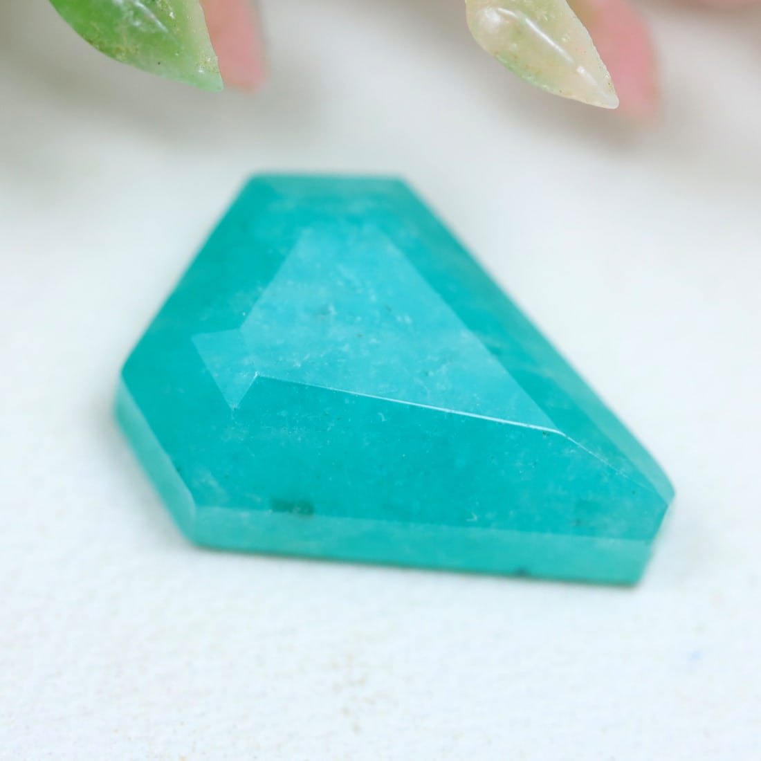 3.70Cts Natural Amazonite Step Cut Gemstone, 794MZ: Ksmith Jewels Global Welcome to our auction house, today auction brought to you by Ksmith Jewels Global based in Penang, Malaysia specialize in all kinds of opal and color gemstone both in manufacturi