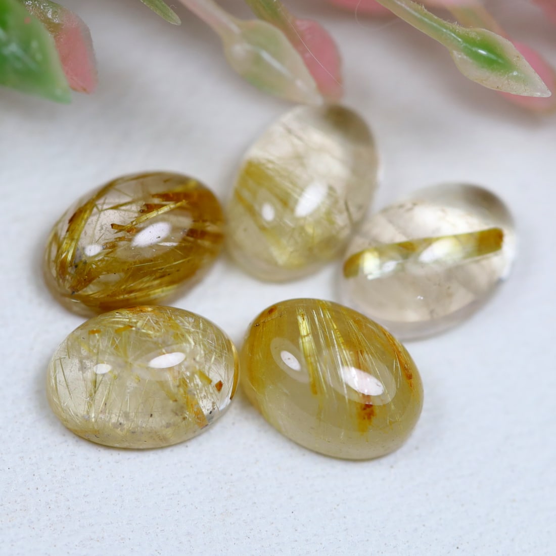 Quartz 5.47Ct Natural Golden Rutiled Quartz Cabochon Lots, 1029MZ: Ksmith Jewels Global Welcome to our auction house, today auction brought to you by Ksmith Jewels Global based in Penang, Malaysia specialize in all kinds of opal and color gemstone both in manufacturi