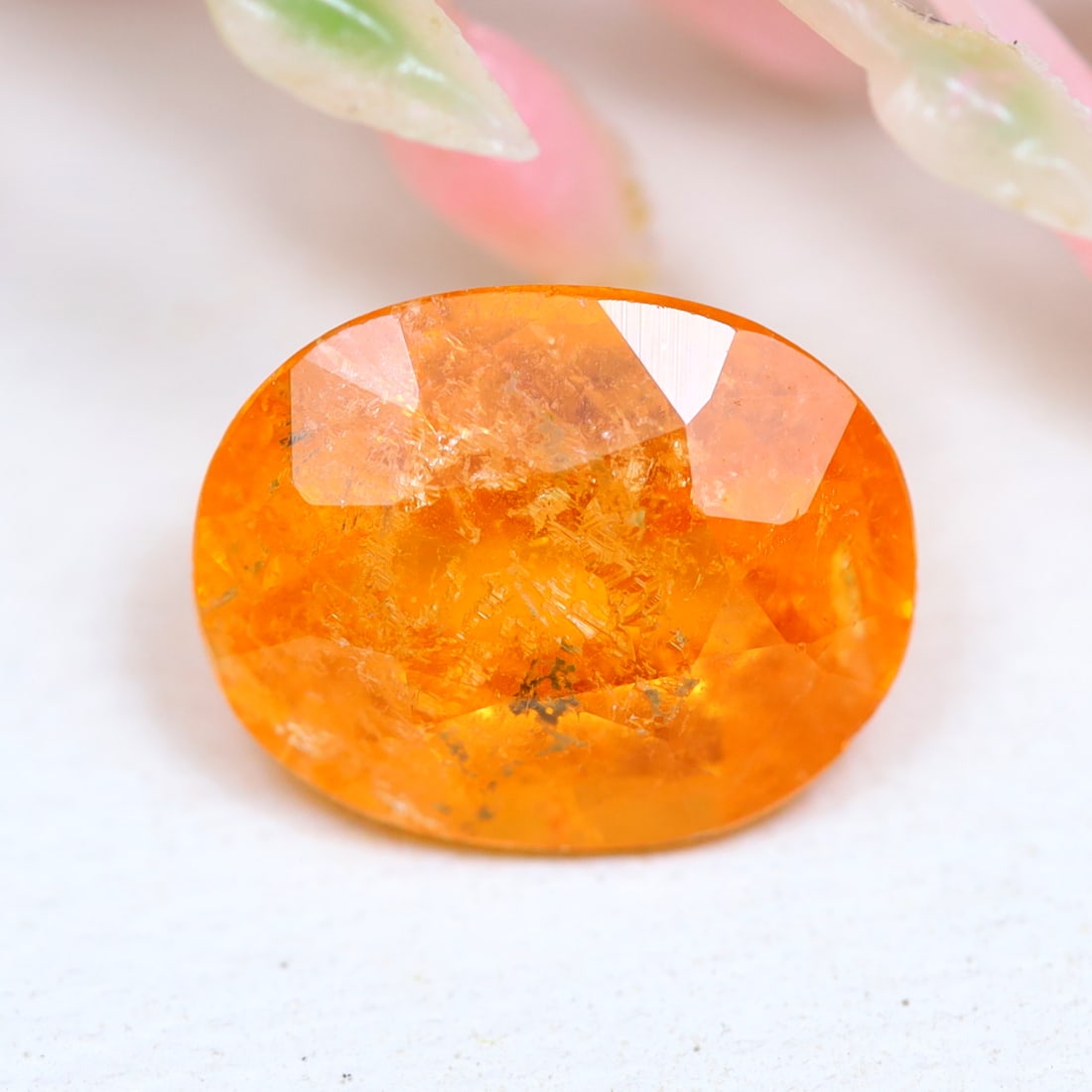 1.80Ct Natural Fanta Orange Spessartite Garnet Faceted for Jewelry Making, 547B: Ksmith Jewels Global Welcome to our auction house, today auction brought to you by Ksmith Jewels Global based in Penang, Malaysia specialize in all kinds of opal and color gemstone both in manufacturi