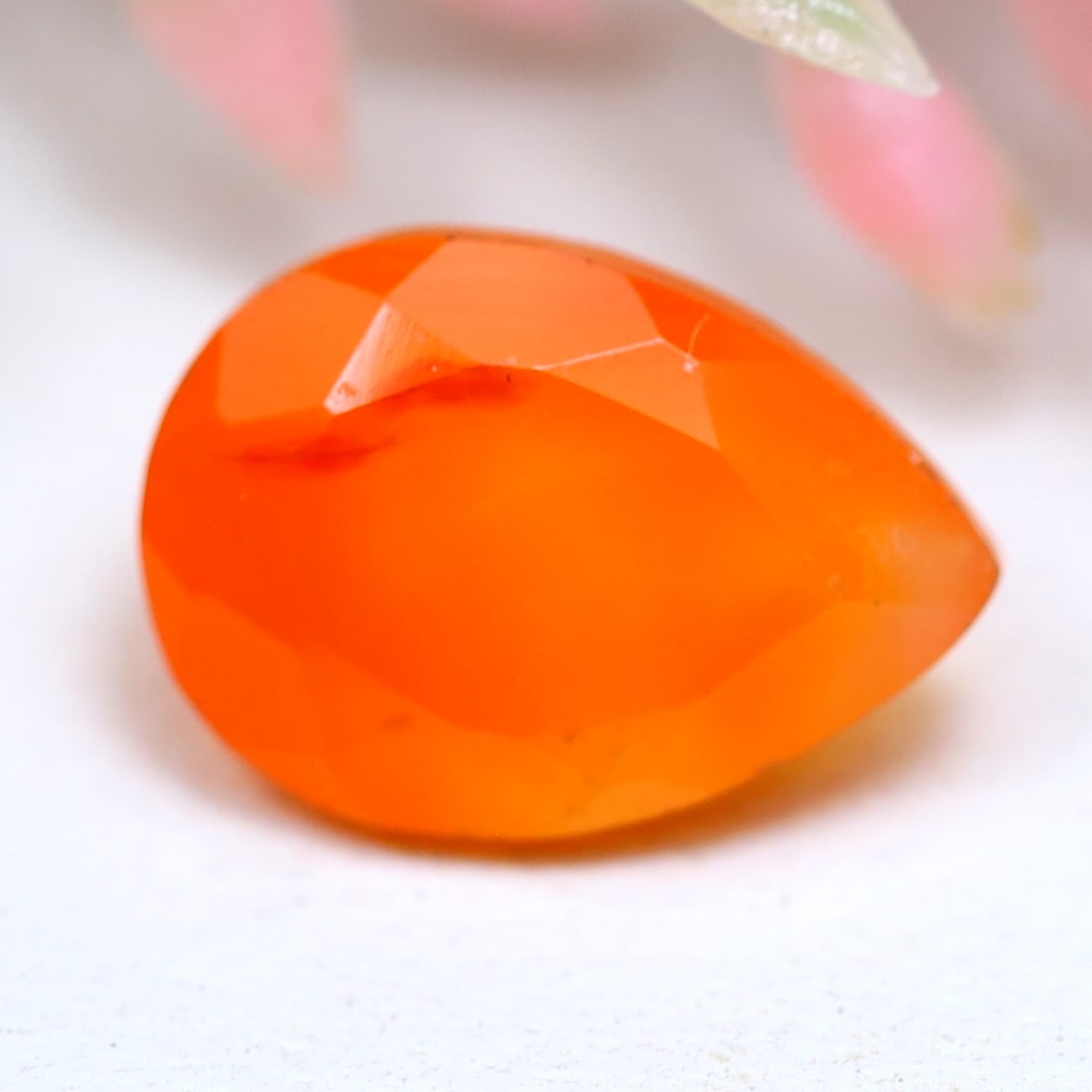 1.90Ct Natural Orange Carnelian Faceted Cut for Jewelry Making, 834A: Ksmith Jewels Global Welcome to our auction house, today auction brought to you by Ksmith Jewels Global based in Penang, Malaysia specialize in all kinds of opal and color gemstone both in manufacturi