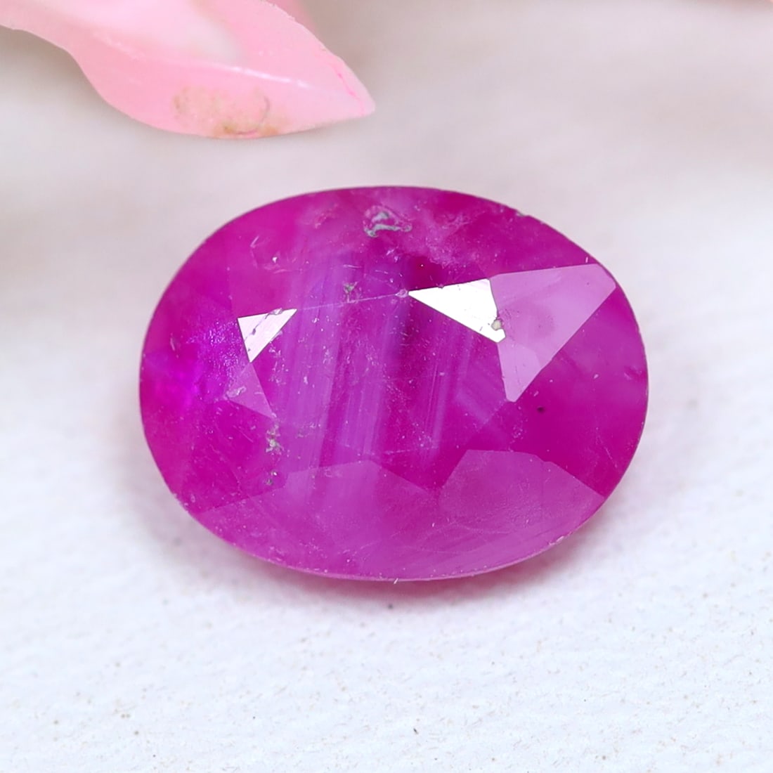 1.17Ct Natural Heated Pinkish Red Ruby - Mozambique Gemstone - Oval Faceted, 365MZ: Ksmith Jewels Global Welcome to our auction house, today auction brought to you by Ksmith Jewels Global based in Penang, Malaysia specialize in all kinds of opal and color gemstone both in manufacturi