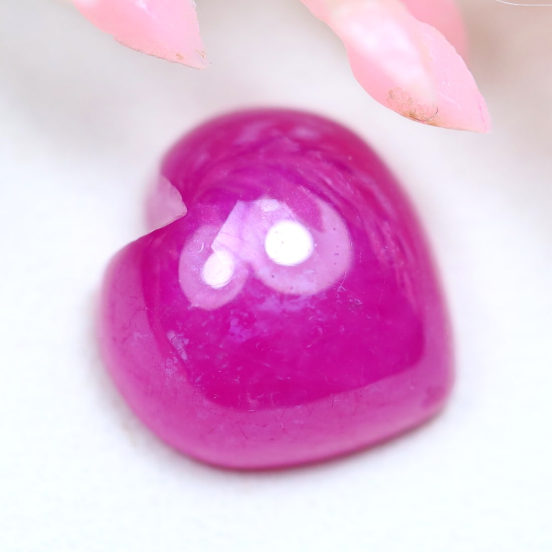 5.01Ct Natural Madagascar Heated Ruby Top Red Heart Shaped Cut Cabochon, 970MZ: Ksmith Jewels Global Welcome to our auction house, today auction brought to you by Ksmith Jewels Global based in Penang, Malaysia specialize in all kinds of opal and color gemstone both in manufacturi