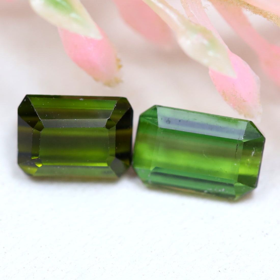 Tourmaline 1.42Ct Natural Afghanistan Green Color Tourmaline Gemstone 2 PCS, 890A: Ksmith Jewels Global Welcome to our auction house, today auction brought to you by Ksmith Jewels Global based in Penang, Malaysia specialize in all kinds of opal and color gemstone both in manufacturi