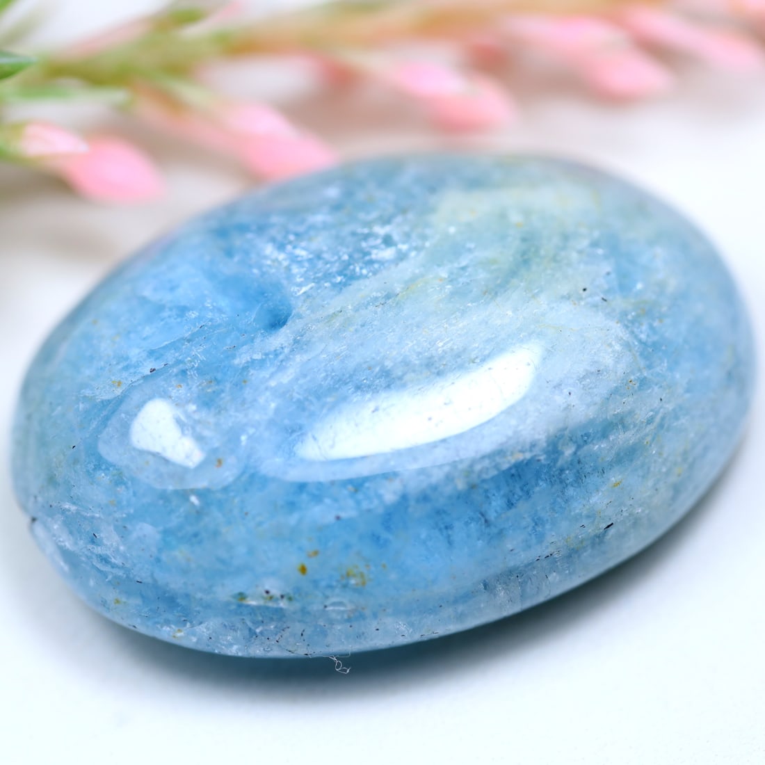 Large Aquamarine 65.16Ct Natural Blue Santa Maria Aquamarine Smooth Cabochon, 863B: Ksmith Jewels Global Welcome to our auction house, today auction brought to you by Ksmith Jewels Global based in Penang, Malaysia specialize in all kinds of opal and color gemstone both in manufacturi