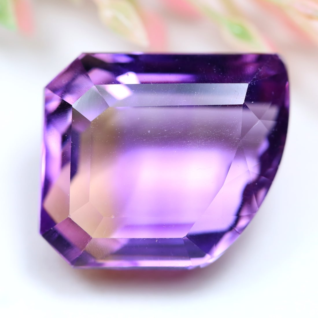 Ametrine 20.05Ct Natural Clean Large Size Ametrine for Jewelry Making, 1167MZ: Ksmith Jewels Global Welcome to our auction house, today auction brought to you by Ksmith Jewels Global based in Penang, Malaysia specialize in all kinds of opal and color gemstone both in manufacturi