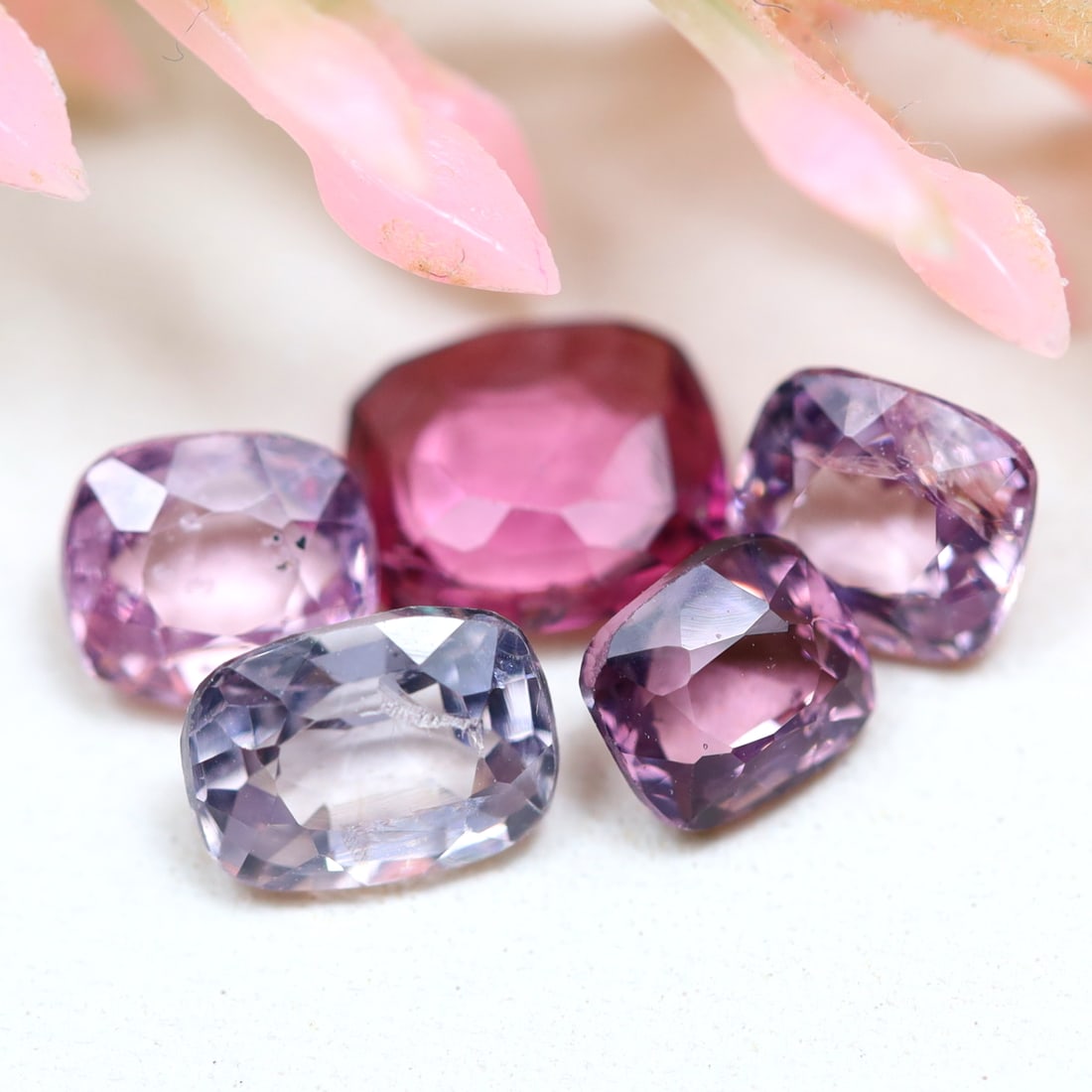 2.89Ct Natural Cushion Cut Multi-Color Spinel Lot for Jewelry Making, 563A: Ksmith Jewels Global Welcome to our auction house, today auction brought to you by Ksmith Jewels Global based in Penang, Malaysia specialize in all kinds of opal and color gemstone both in manufacturi