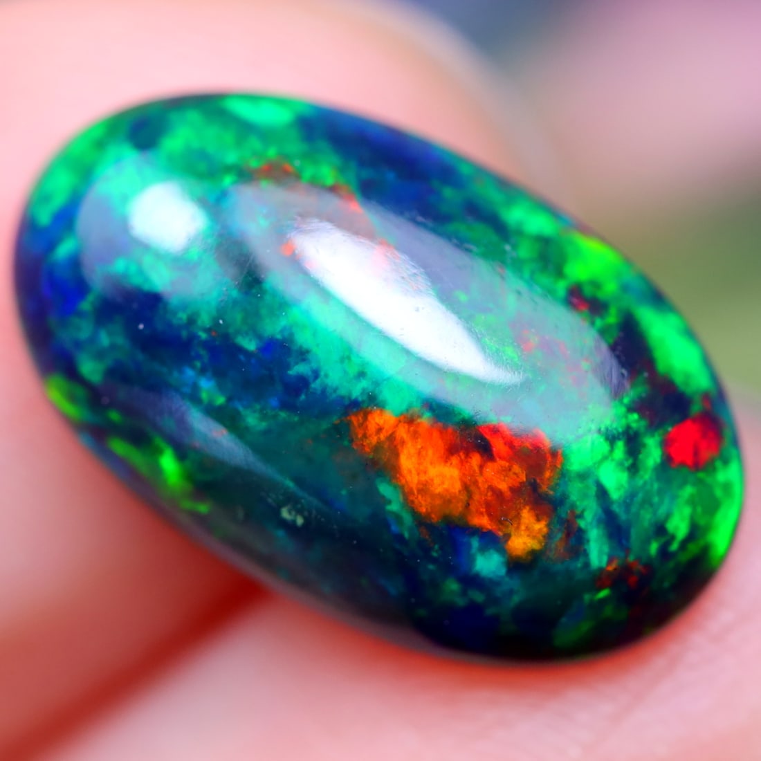 2.14Ct Natural Ethiopian Welo Smoked Opal - Ethiopian Opal Cabochon, 1172A: Ksmith Jewels Global Welcome to our auction house, today auction brought to you by Ksmith Jewels Global based in Penang, Malaysia specialize in all kinds of opal and color gemstone both in manufacturi