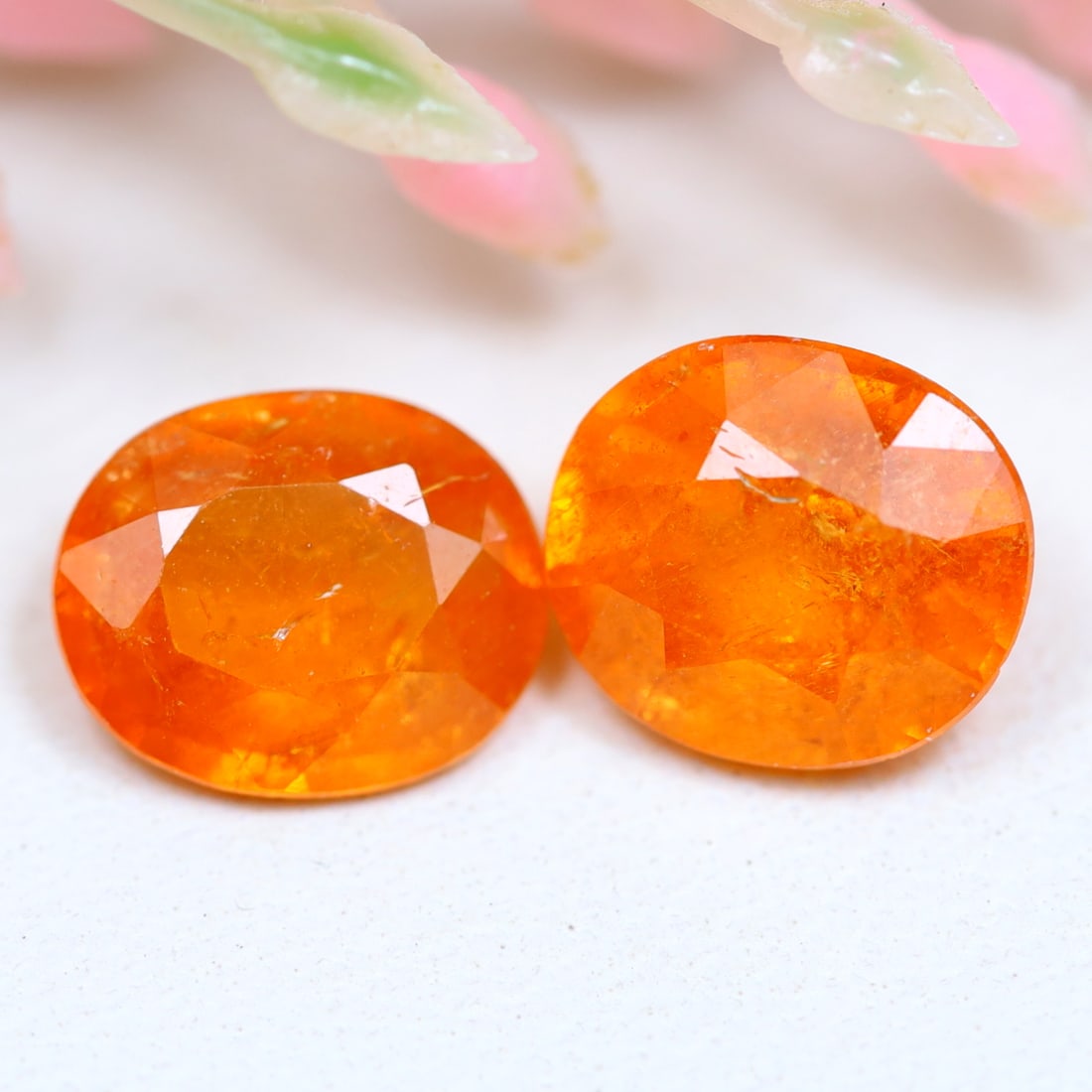 2.49Ct Natural Fanta Orange Spessartite Garnet Oval Faceted for Jewelry Making, 1140A: Ksmith Jewels Global Welcome to our auction house, today auction brought to you by Ksmith Jewels Global based in Penang, Malaysia specialize in all kinds of opal and color gemstone both in manufacturi