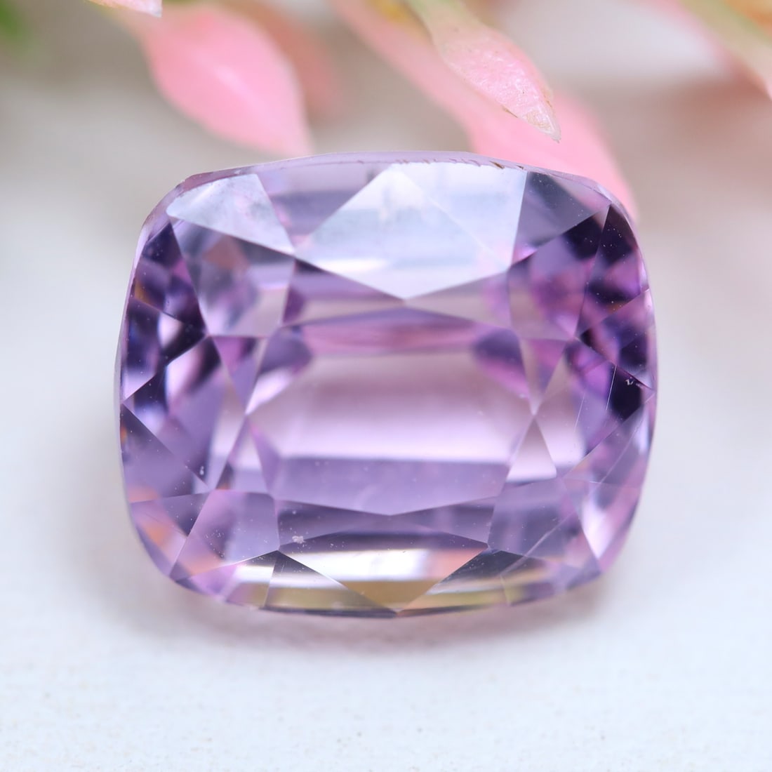 VVS Kunzite 10.10Ct Natural Brazil Pink Kunzite - Cushion Cut Gemstone, 824A: Ksmith Jewels Global Welcome to our auction house, today auction brought to you by Ksmith Jewels Global based in Penang, Malaysia specialize in all kinds of opal and color gemstone both in manufacturi