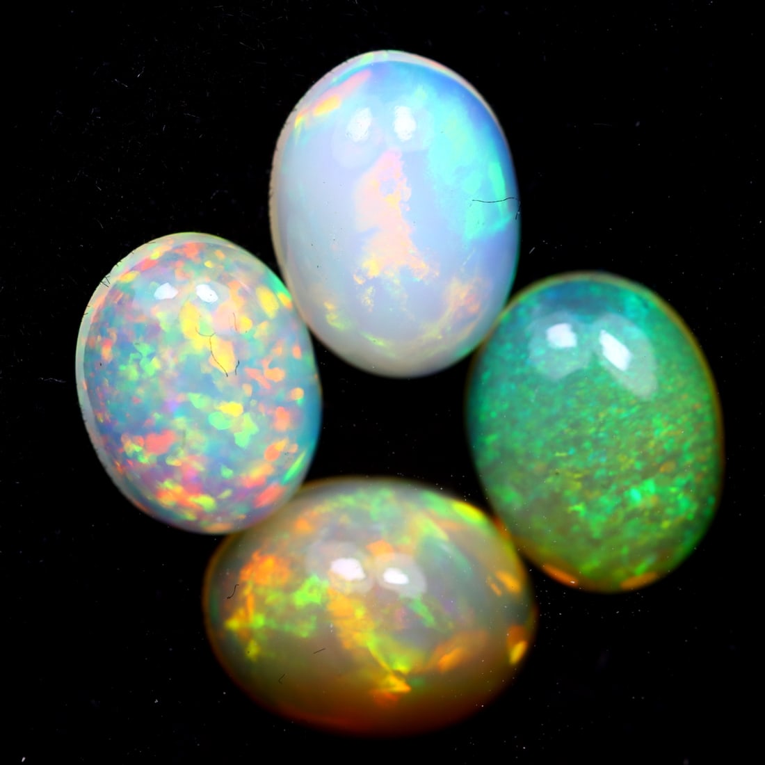 4.74Ct Natural Ethiopian Welo Opal In Lot - Ethiopian Opal - Oval Cabochon, 856MZ (1 of 4)