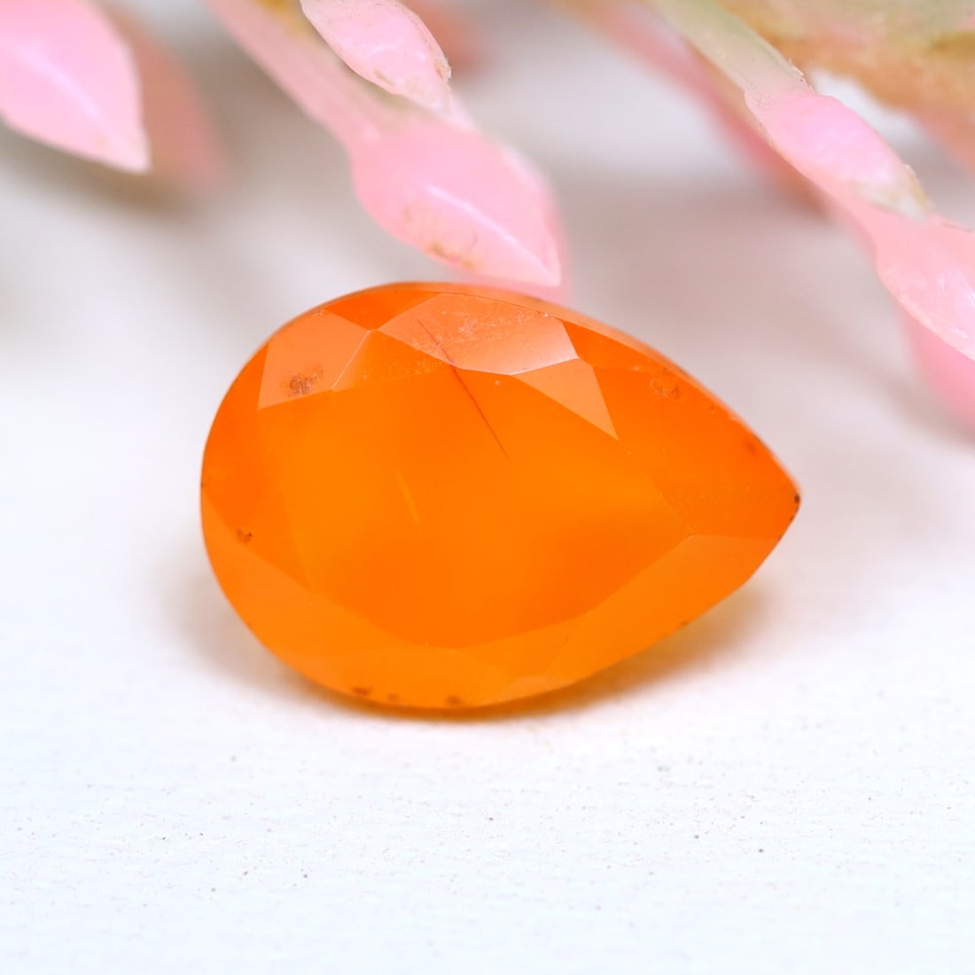 2.04Ct Natural Orange Carnelian Faceted Cut for Jewelry Making, 1148B: Ksmith Jewels Global Welcome to our auction house, today auction brought to you by Ksmith Jewels Global based in Penang, Malaysia specialize in all kinds of opal and color gemstone both in manufacturi