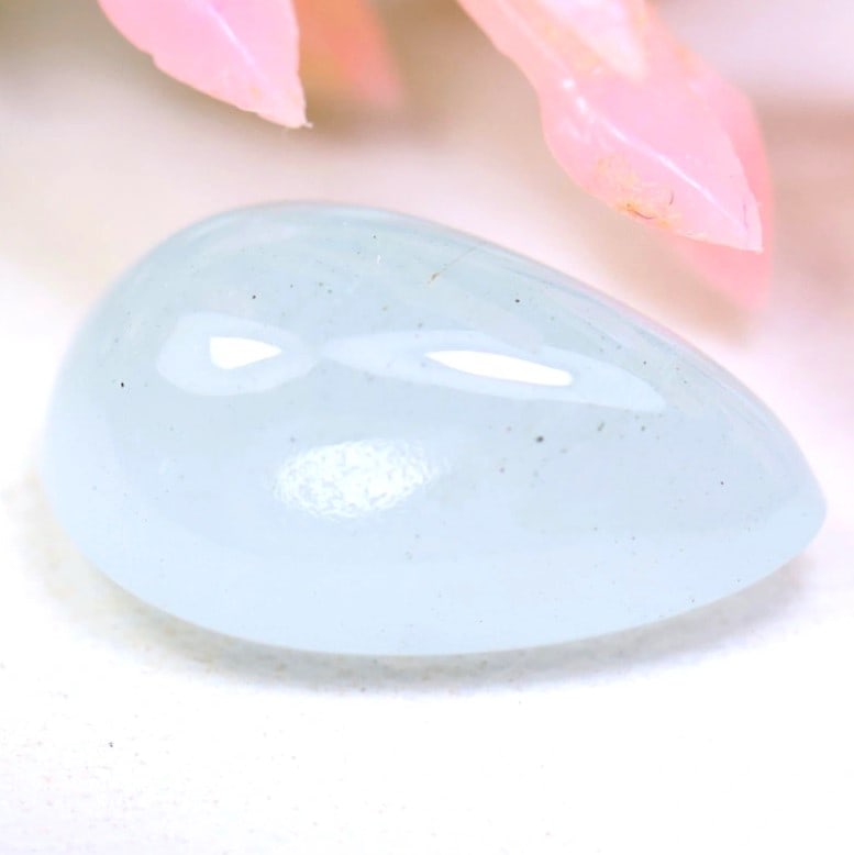 Aquamarine 3.61Ct Natural Sky Blue Aquamarine Smooth Cabochon, 299B: Ksmith Jewels Global Welcome to our auction house, today auction brought to you by Ksmith Jewels Global based in Penang, Malaysia specialize in all kinds of opal and color gemstone both in manufacturi