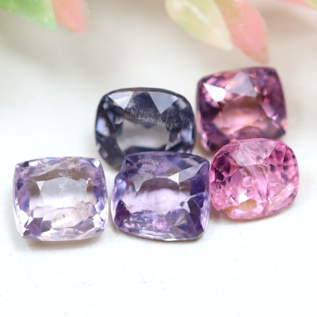 2.81Ct Natural Cushion Cut Multi-Color Spinel Lot for Jewelry Making, 227A: Ksmith Jewels Global Welcome to our auction house, today auction brought to you by Ksmith Jewels Global based in Penang, Malaysia specialize in all kinds of opal and color gemstone both in manufacturi