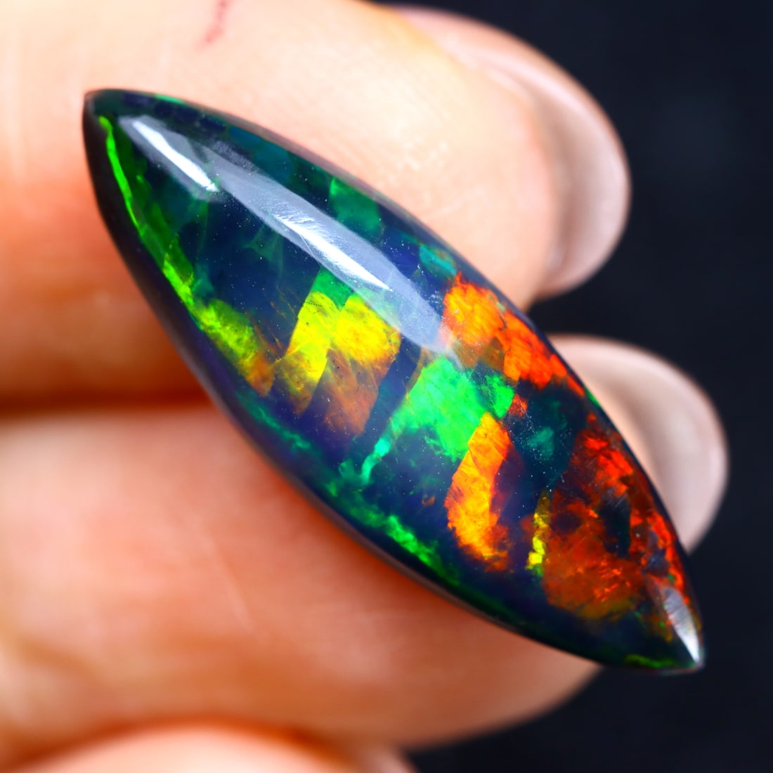 4.37Ct Natural Ethiopian Welo Smoked Opal - Ethiopian Opal - Cabochon, 1088MZ: Ksmith Jewels Global Welcome to our auction house, today auction brought to you by Ksmith Jewels Global based in Penang, Malaysia specialize in all kinds of opal and color gemstone both in manufacturi