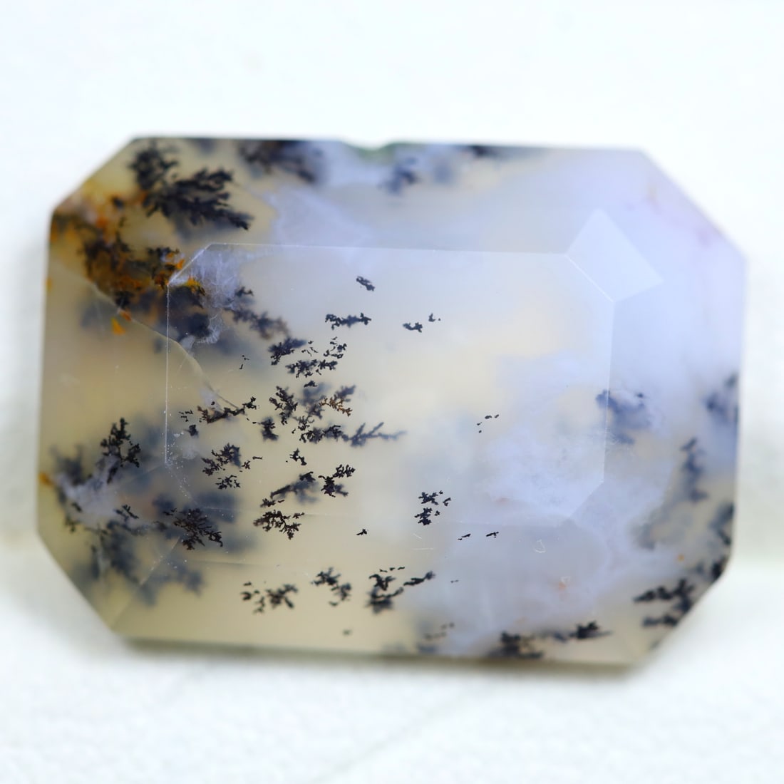 Dendrite Opal 11.45Ct Rectangle Cut Natural Faceted Dendrite Opal 19.6 x 14.3 x 5, 514A: Ksmith Jewels Global Welcome to our auction house, today auction brought to you by Ksmith Jewels Global based in Penang, Malaysia specialize in all kinds of opal and color gemstone both in manufacturi
