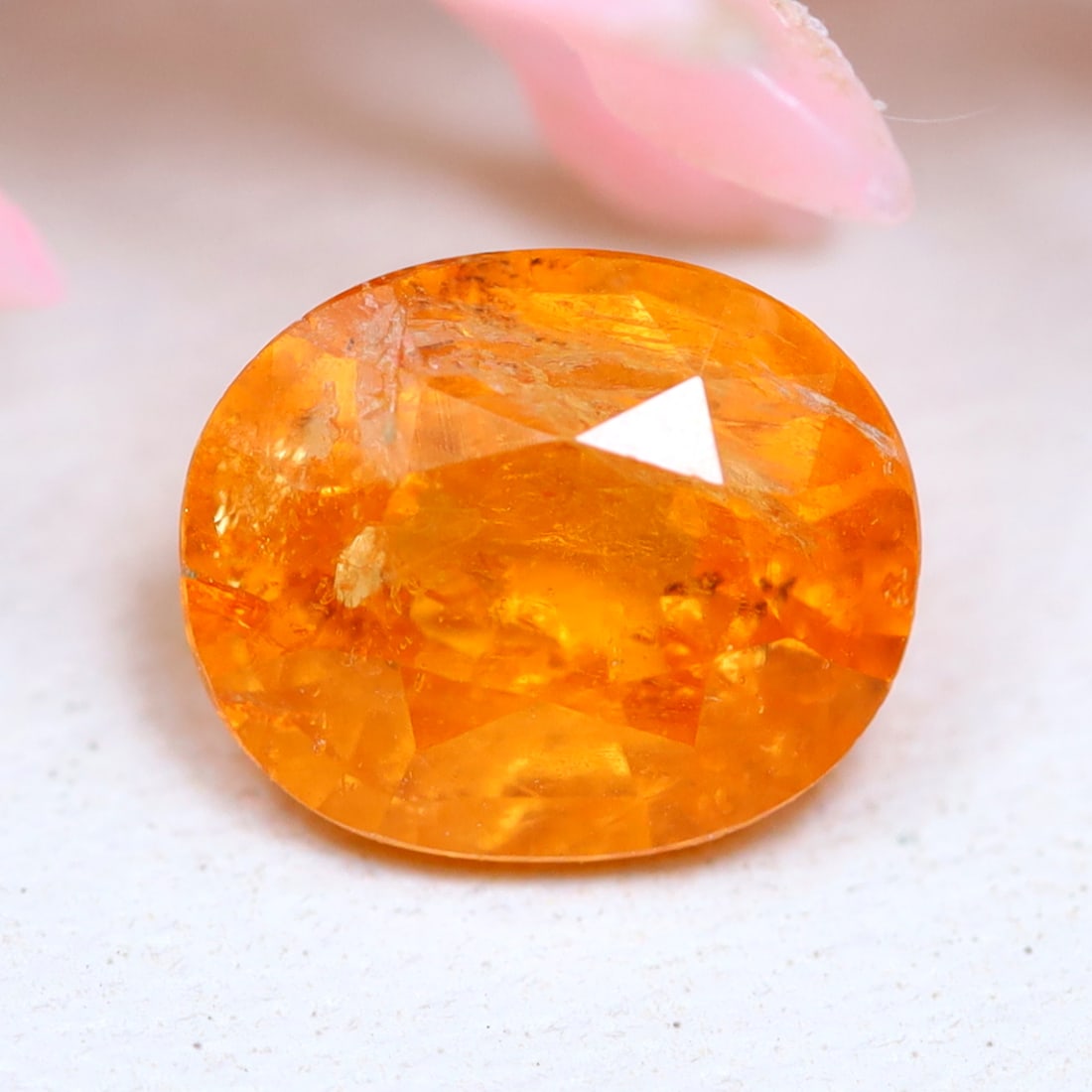 1.31Ct Natural Fanta Orange Spessartite Garnet Oval Faceted for Jewelry Making, 764MZ: Ksmith Jewels Global Welcome to our auction house, today auction brought to you by Ksmith Jewels Global based in Penang, Malaysia specialize in all kinds of opal and color gemstone both in manufacturi