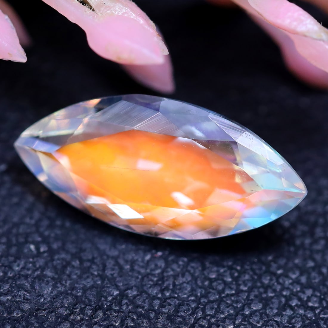 Madagascar Moonstone 2.12Ct Natural Flashy Ranbow Madagascar Moonstone for Jewelry, 836B: Ksmith Jewels Global Welcome to our auction house, today auction brought to you by Ksmith Jewels Global based in Penang, Malaysia specialize in all kinds of opal and color gemstone both in manufacturi