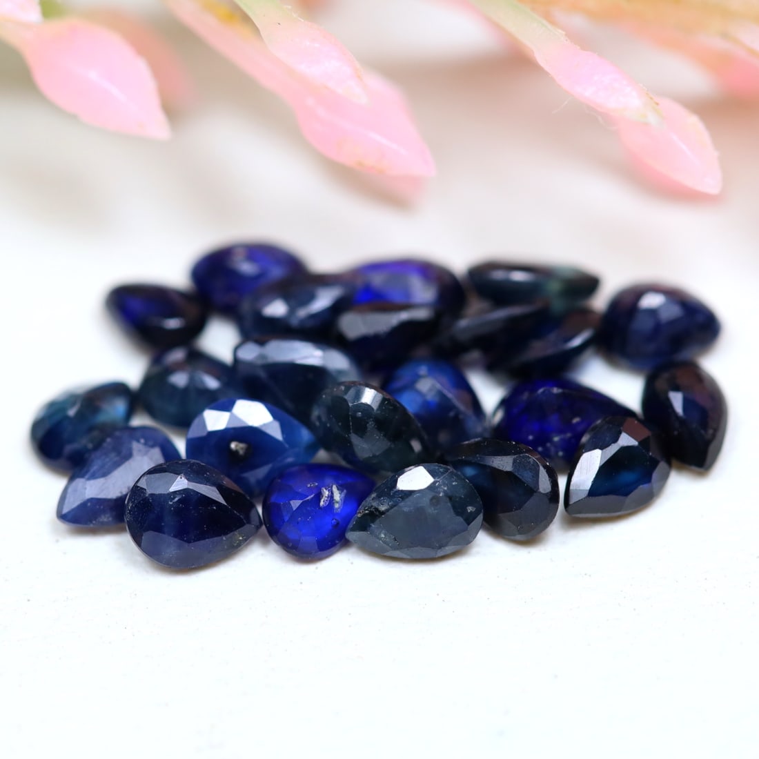 Blue Sapphire 4.35Ct Pear Cut Natural Deep Color Sapphire LOT, 806MZ: Ksmith Jewels Global Welcome to our auction house, today auction brought to you by Ksmith Jewels Global based in Penang, Malaysia specialize in all kinds of opal and color gemstone both in manufacturi