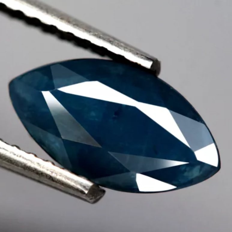 Blue Sapphire 1.28Ct Marquise Cut Natural Australia Blue Sapphire, 593B: Ksmith Jewels Global Welcome to our auction house, today auction brought to you by Ksmith Jewels Global based in Penang, Malaysia specialize in all kinds of opal and color gemstone both in manufacturi