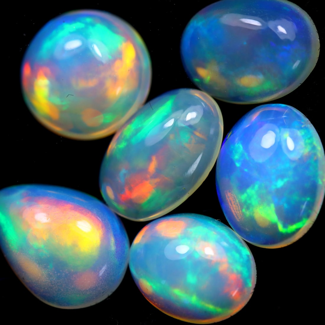 5.26Ct Natural Flashy Rainbow Ethiopian Welo Opal - Ethiopian Opal, 524A: Ksmith Jewels Global Welcome to our auction house, today auction brought to you by Ksmith Jewels Global based in Penang, Malaysia specialize in all kinds of opal and color gemstone both in manufacturi