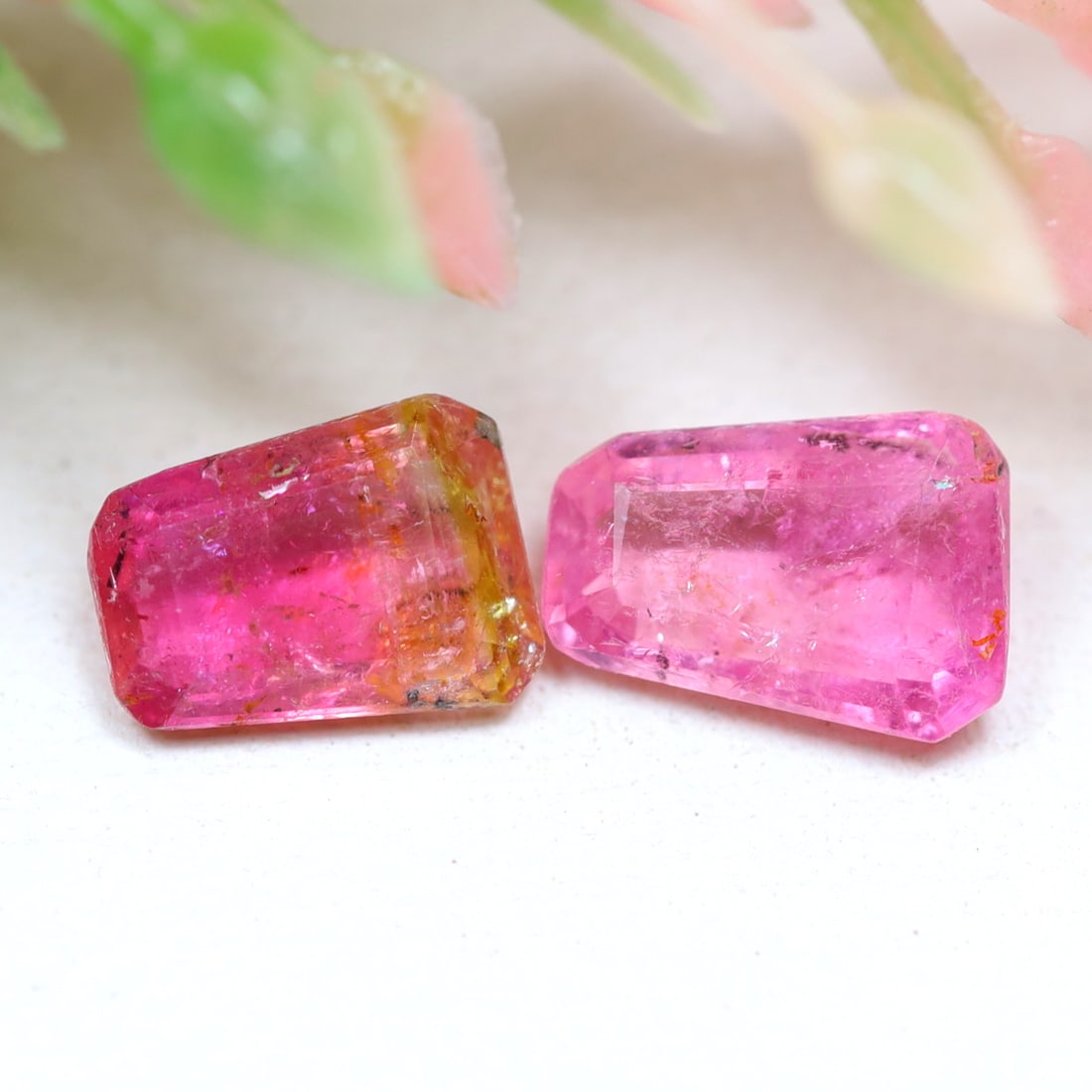 Tourmaline 1.10Ct Fancy Cut Natural Mozambique Bicolor Tourmaline, 261A (1 of 2)