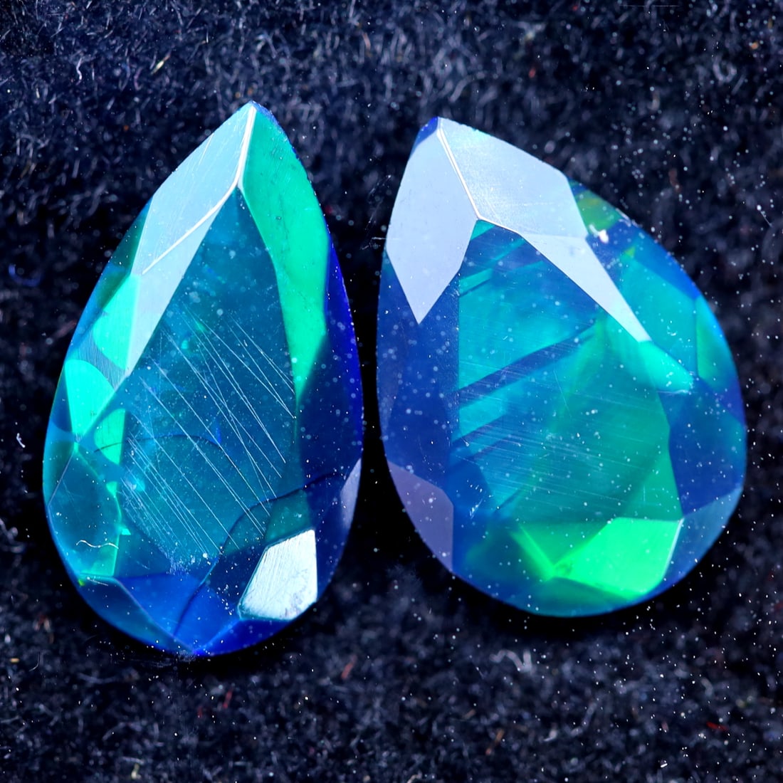 2.97Ct Natural Ethiopian Smoked Faceted Welo Opal Pair, 434MZ: Ksmith Jewels Global Welcome to our auction house, today auction brought to you by Ksmith Jewels Global based in Penang, Malaysia specialize in all kinds of opal and color gemstone both in manufacturi