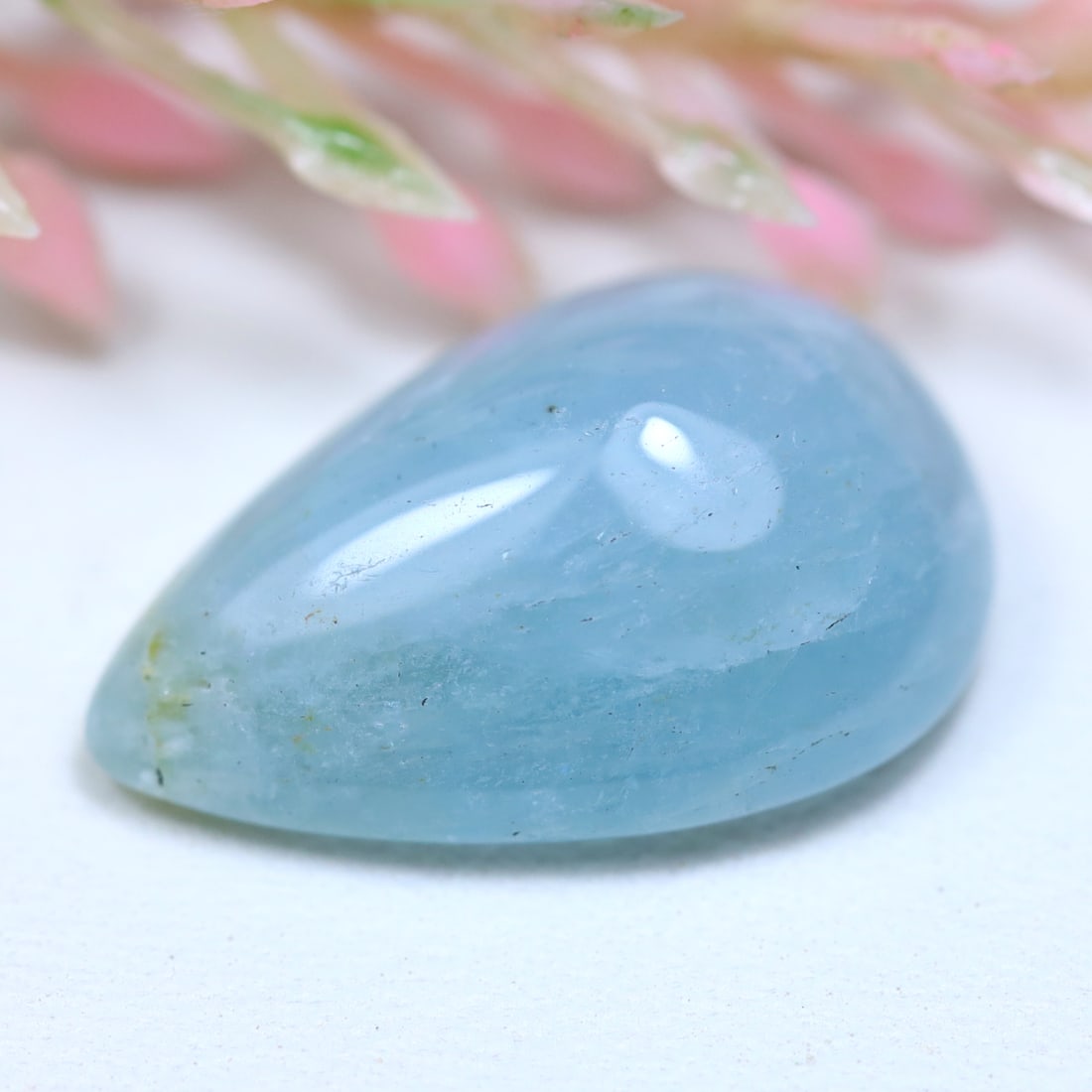 Aquamarine 9.77t Natural Blue Aquamarine Smooth Cabochon (OT6980), 592A: Ksmith Jewels Global Welcome to our auction house, today auction brought to you by Ksmith Jewels Global based in Penang, Malaysia specialize in all kinds of opal and color gemstone both in manufacturi