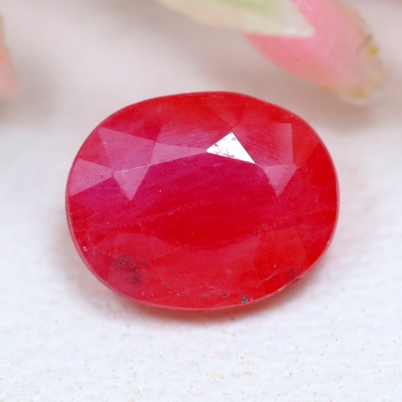 0.73Ct Natural Winza Unheated Ruby Orangy Red Oval Cut for Jewelry Making, 1133B: Ksmith Jewels Global Welcome to our auction house, today auction brought to you by Ksmith Jewels Global based in Penang, Malaysia specialize in all kinds of opal and color gemstone both in manufacturi