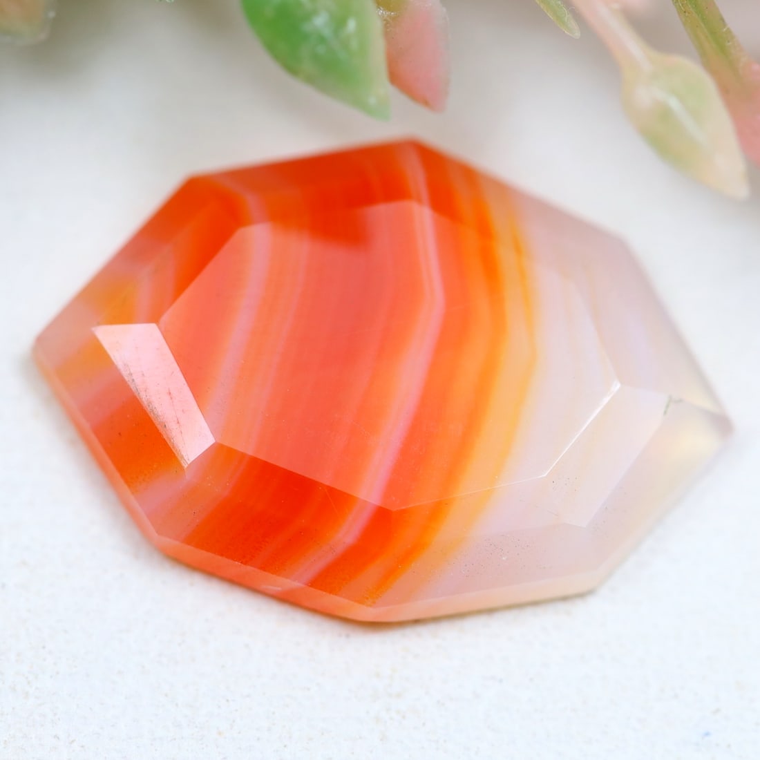 5.19Ct Natural Red Banded Agate - Step Cut Gemstone, 1242MZ: Ksmith Jewels Global Welcome to our auction house, today auction brought to you by Ksmith Jewels Global based in Penang, Malaysia specialize in all kinds of opal and color gemstone both in manufacturi