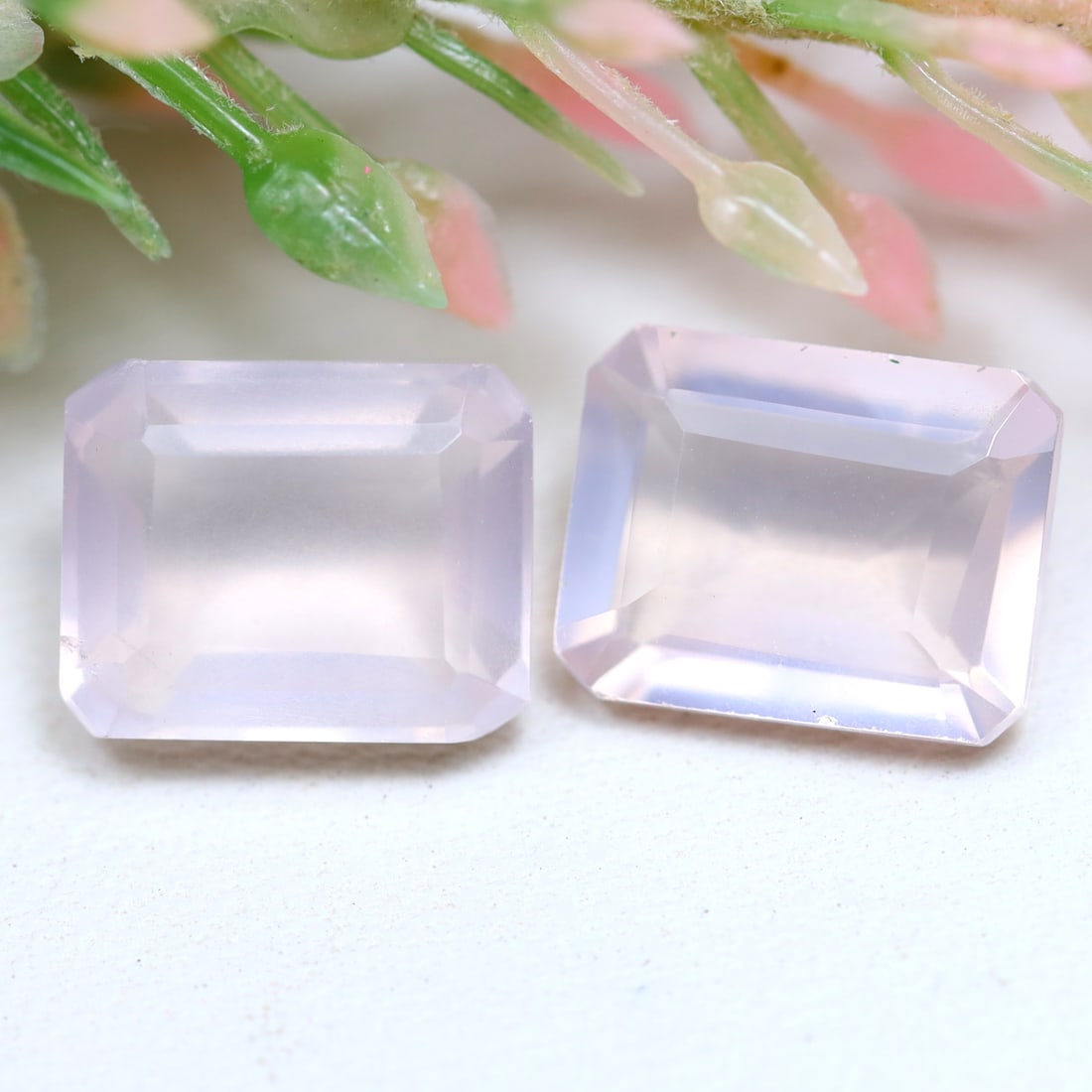 Rose Quartz 6.40Ct Rectangle Cut Natural Pinkish Rose Quartz Lot, 814A: Ksmith Jewels Global Welcome to our auction house, today auction brought to you by Ksmith Jewels Global based in Penang, Malaysia specialize in all kinds of opal and color gemstone both in manufacturi