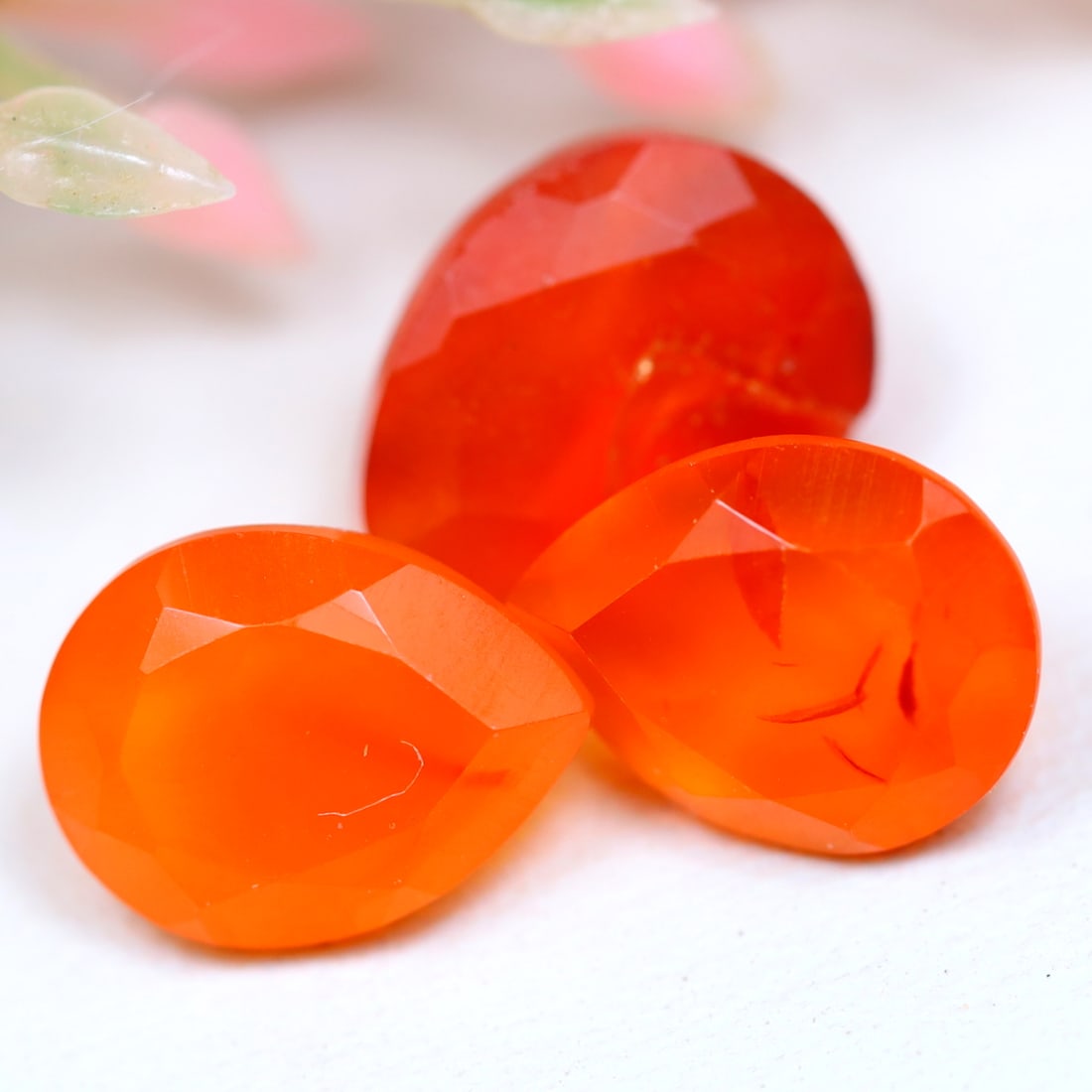 5.26Ct Natural 3 Pieces Orange Carnelian Faceted Cut, 1128A: Ksmith Jewels Global Welcome to our auction house, today auction brought to you by Ksmith Jewels Global based in Penang, Malaysia specialize in all kinds of opal and color gemstone both in manufacturi