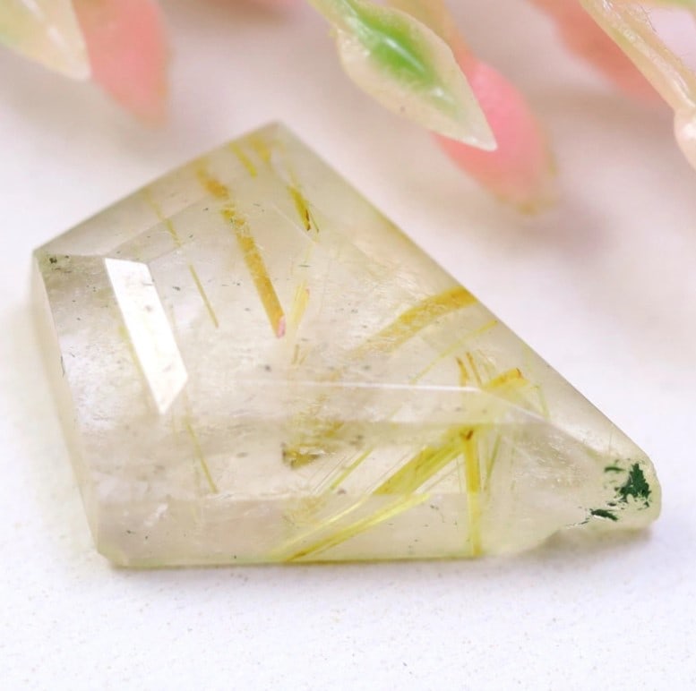 Rutilated Quartz 3.69Ct Natural Golden Rutile Quartz OT6162, 888A: Ksmith Jewels Global Welcome to our auction house, today auction brought to you by Ksmith Jewels Global based in Penang, Malaysia specialize in all kinds of opal and color gemstone both in manufacturi