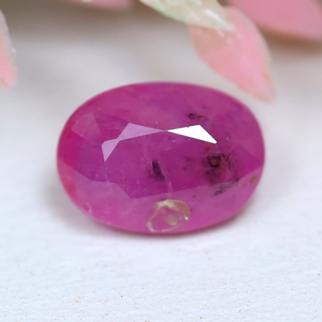 1.46Ct Natural Heated Pinkish Red Ruby - Mozambique Gemstone - Oval Faceted, 665MZ: Ksmith Jewels Global Welcome to our auction house, today auction brought to you by Ksmith Jewels Global based in Penang, Malaysia specialize in all kinds of opal and color gemstone both in manufacturi