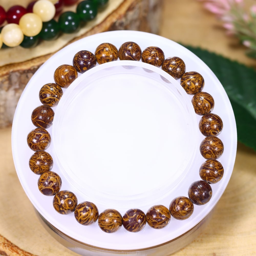 19.95g Wood Jasper Bracelet - Polished Beads, 523B: Ksmith Heritage Auctioneers Subject: Natural Wood Jasper Carat Weight: 19.95g