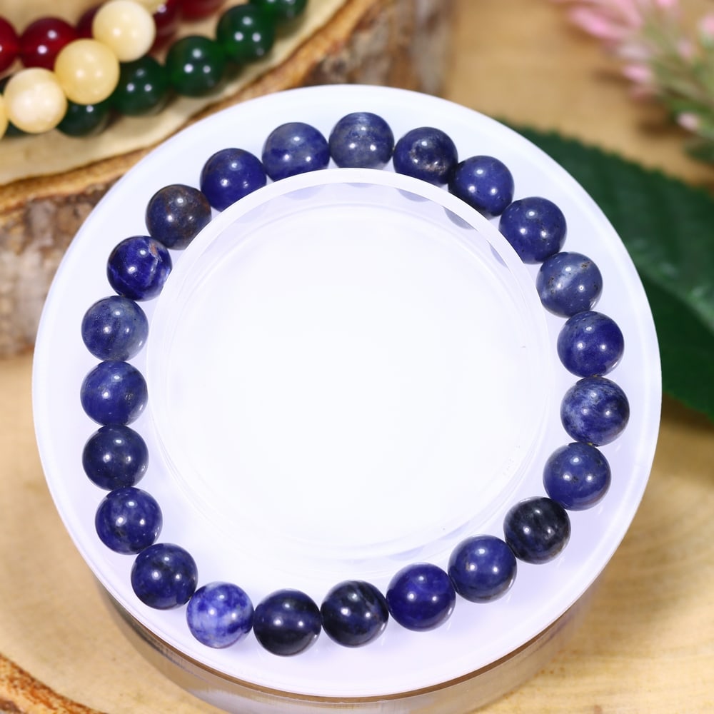 18.39g Sodalite Bracelet - Polished Beads, 532B: Ksmith Heritage Auctioneers Subject: Natural Sodalite Carat Weight: 18.39g