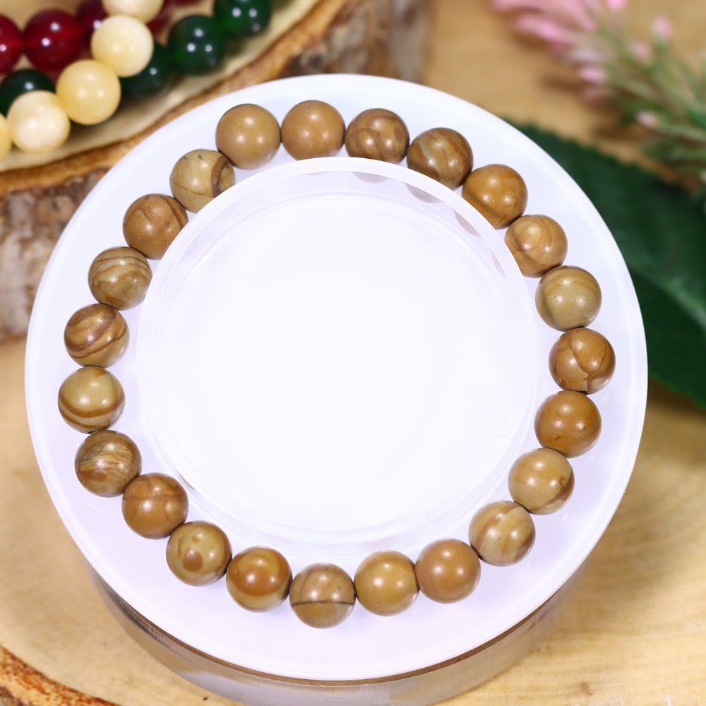 19.30g Jasper Bracelet - Polished Beads, 1174B (1 of 2)