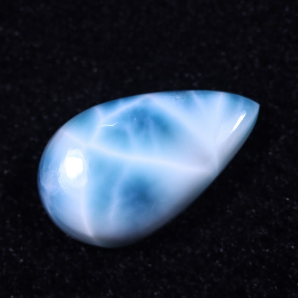 *24.21cts Natural Larimar - Polished Cabochon, 1108B: Ksmith Heritage Auctioneers Subject: Natural Larimar Carat Weight: 24.21 cts Dimension: 26.3x15.7x7.1 mm Type: Cabochon, Polished