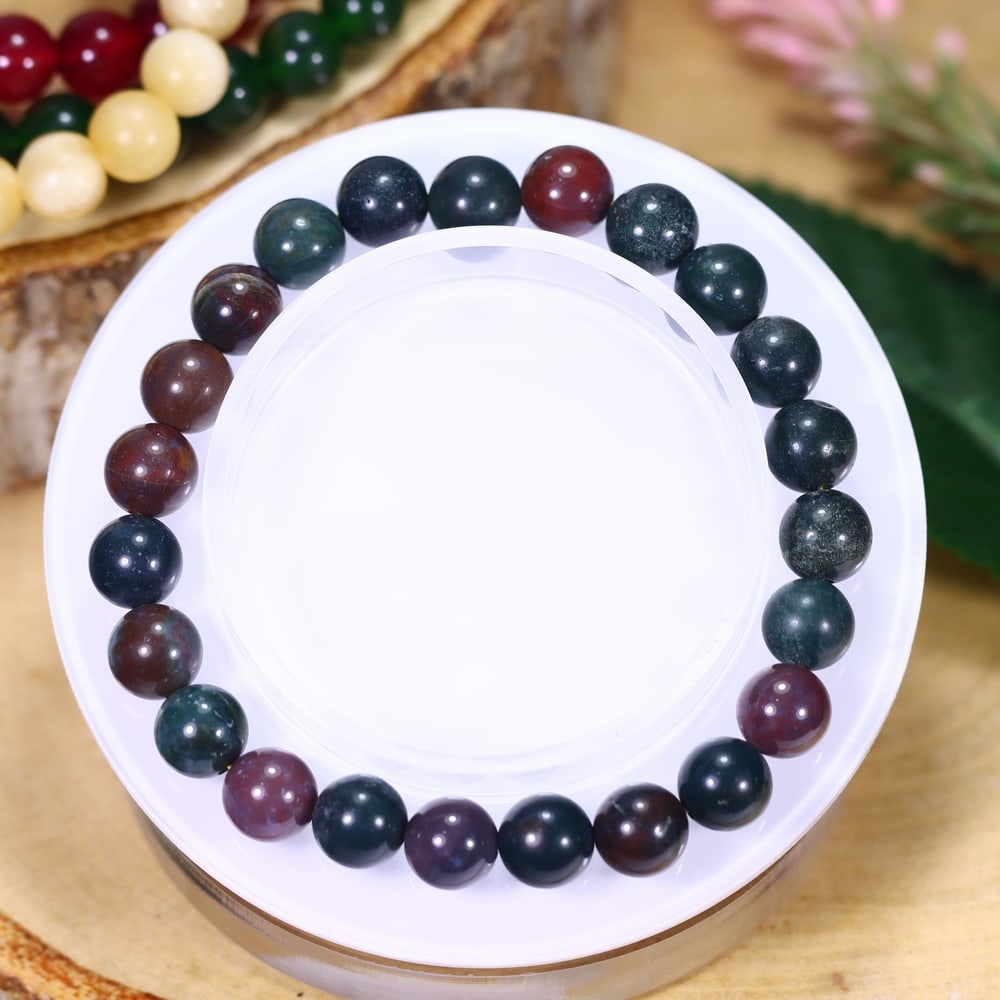 18.91g Jasper Bracelet - Polished Beads, 256B (1 of 2)