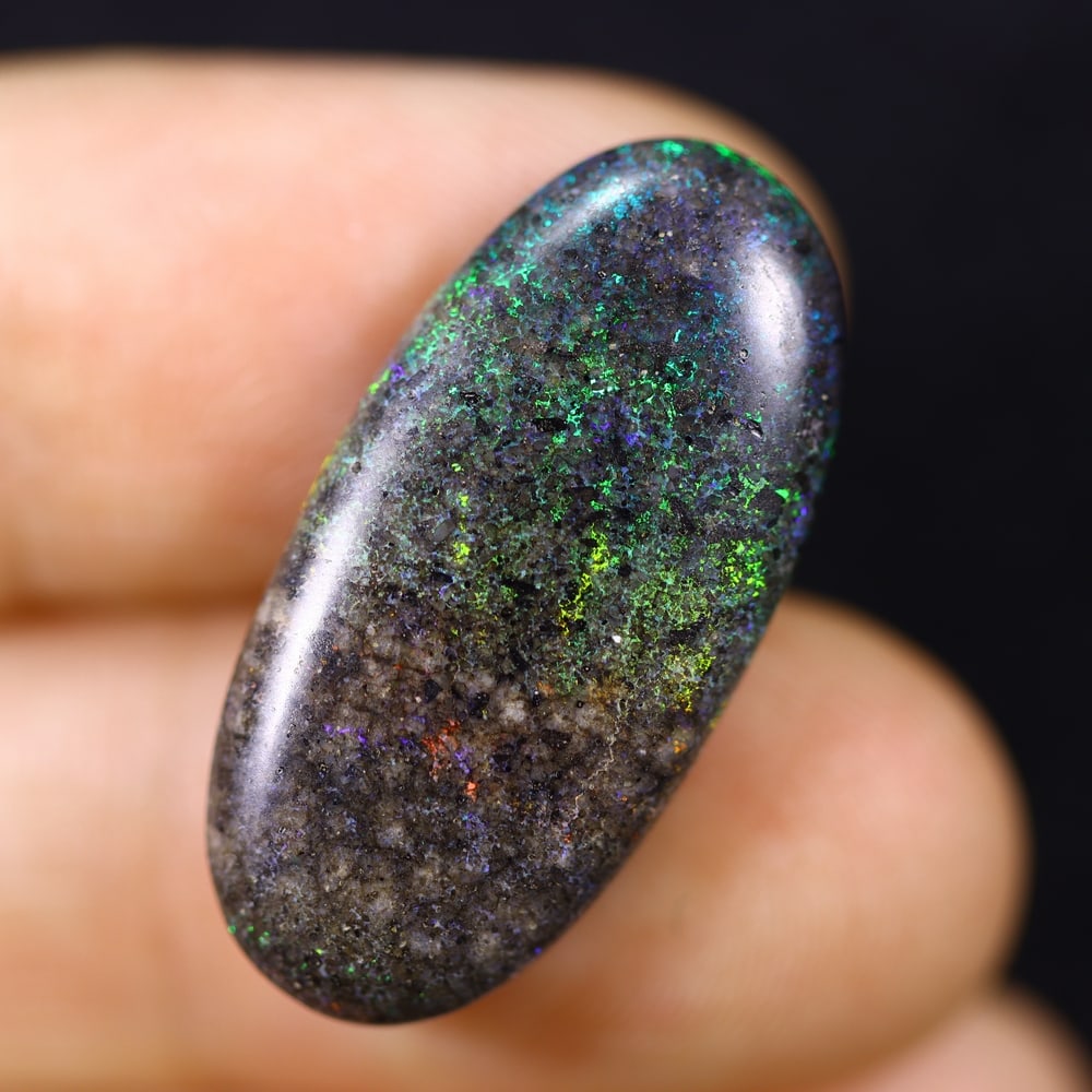 *12.32Ct Matrix Andamooka Opal - Australian Opal , 48E: Ksmith Heritage Auctioneers Subject: Natural Andamooka Opal Origin: Australia Carat Weight: 12.32Ct Dimension: 25.7x12.6x4.5 mm Treatment: Sugar Treated Type: Cabochon, Po