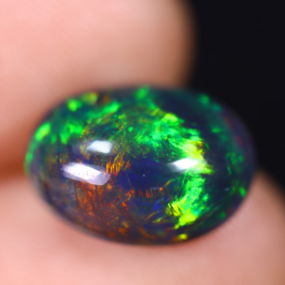 3.63ct Welo Black Opal Polished - Ethiopian Opal, 1004B (1 of 5)
