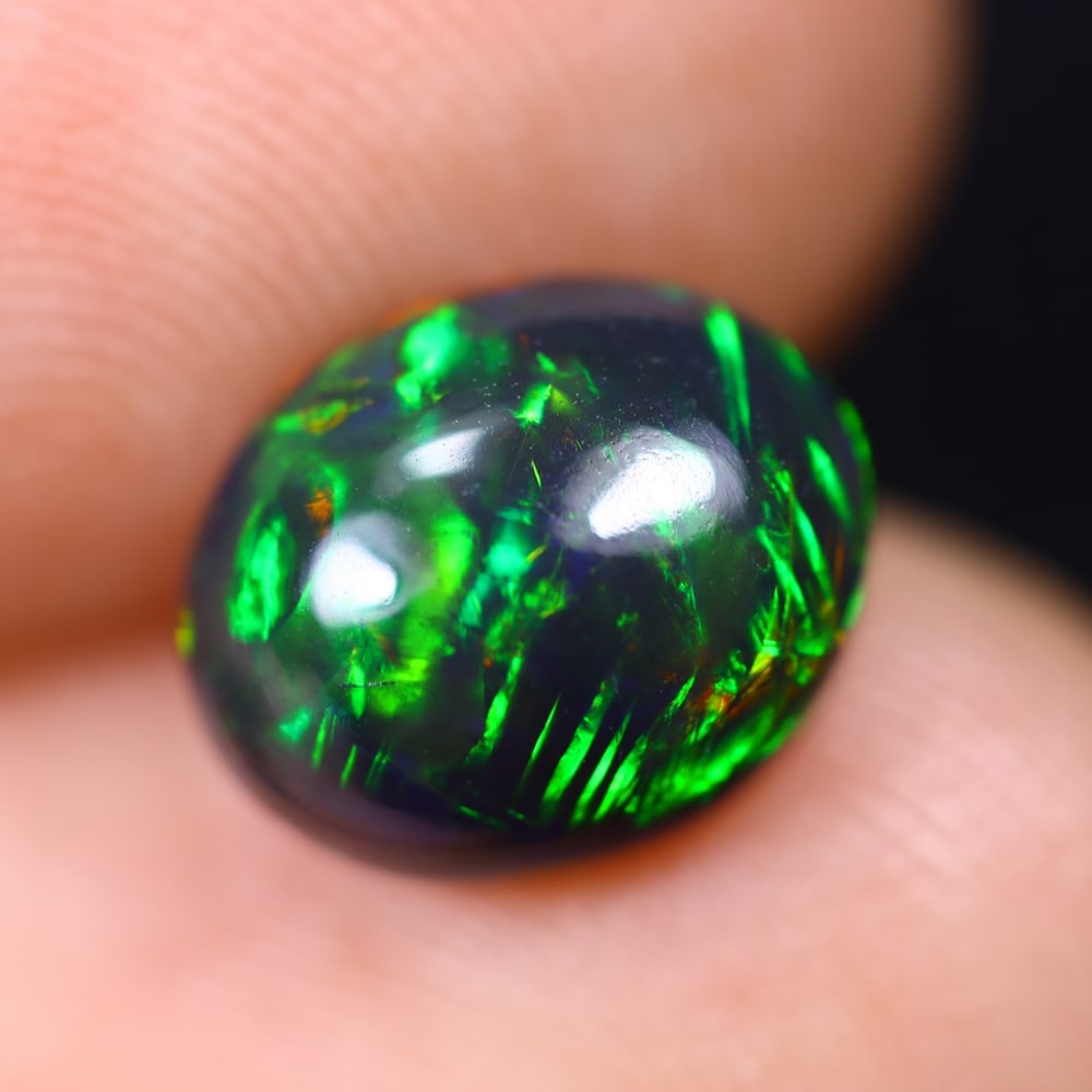 1.52Ct Welo Black Opal Polished - Ethiopian Opal , 575E (1 of 6)