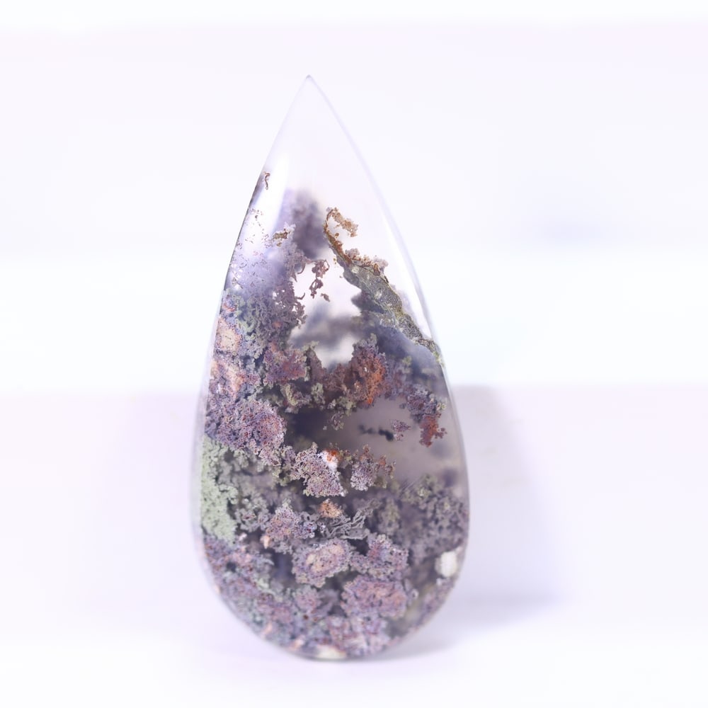 21.93Ct Moss Agate Cabochon - Polished - 34x16mm Approx , 608E: Ksmith Heritage Auctioneers Subject: Natural Agate Origin: Asia Treatment: Natural Untreated Type: Cabochon, Polished