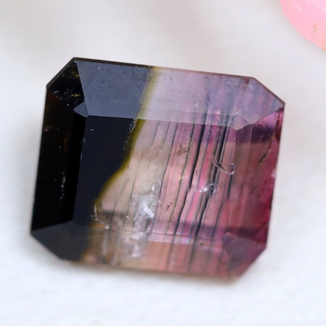 Tourmaline 1.49Ct Natural Mozambique Tri-Color Tourmaline Emerald Cut, 264B: Ksmith Jewels Global Welcome to our auction house, today auction brought to you by Ksmith Jewels Global based in Penang, Malaysia specialize in all kinds of opal and color gemstone both in manufacturi