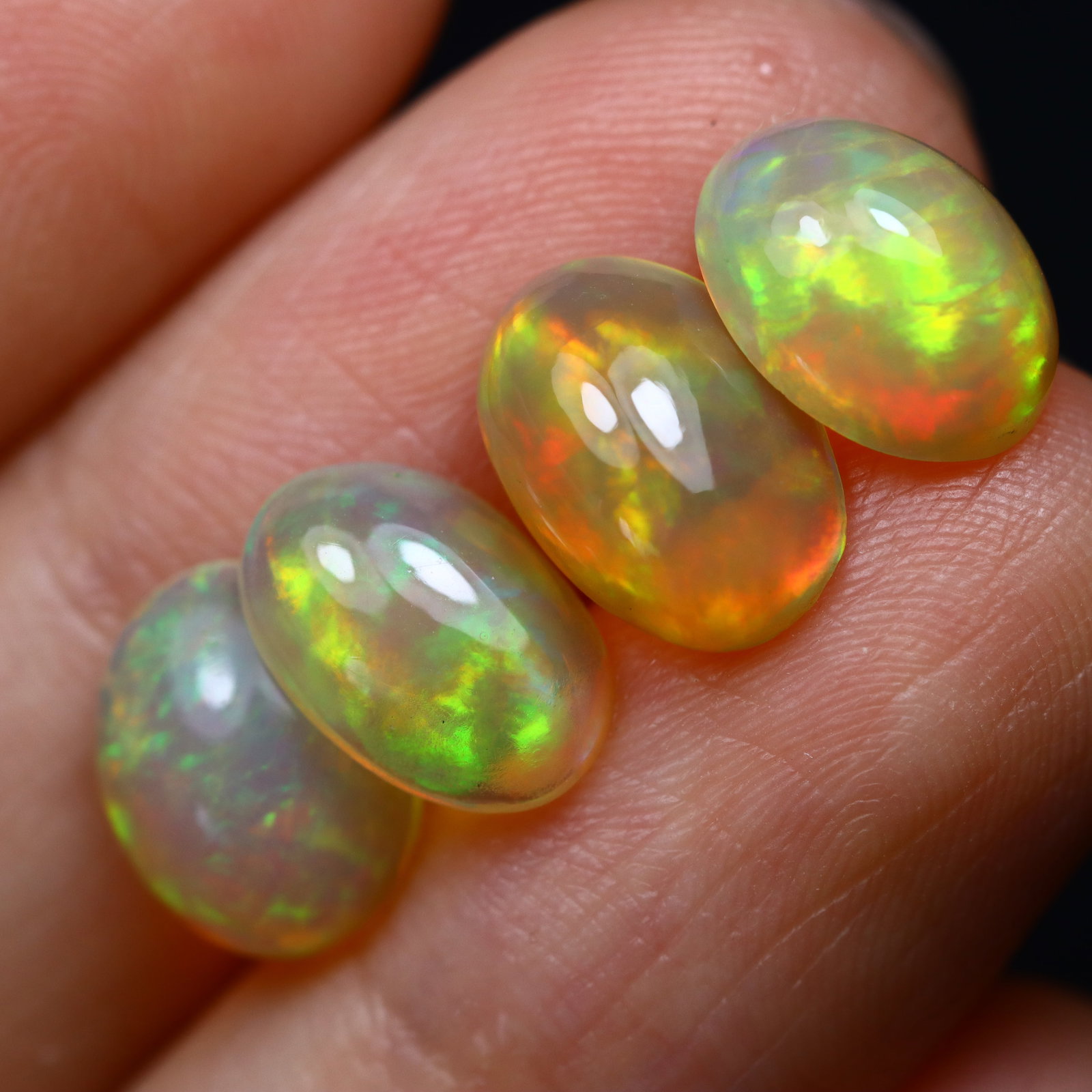 5.55Ct Natural Flashy Rainbow Ethiopian Welo Opal, 250B: Ksmith Jewels Global Welcome to our auction house, today auction brought to you by Ksmith Jewels Global based in Penang, Malaysia specialize in all kinds of opal and color gemstone both in manufacturi