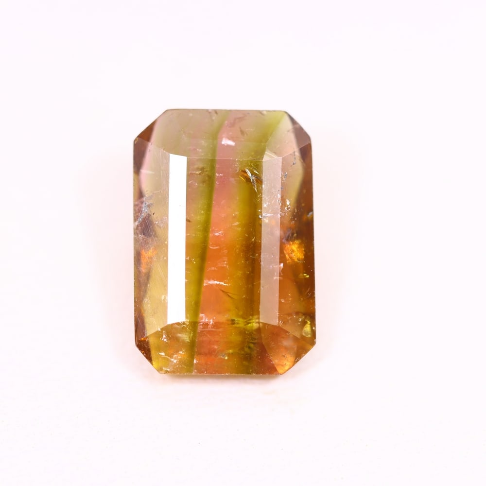 *3.00Ct Natural Watermelon Tourmaline - Bi-Colour Faceted Cut, 135C (1 of 2)